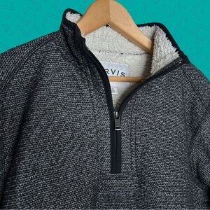 Orvis Quarter Zip Sweater Fleece Jacket
